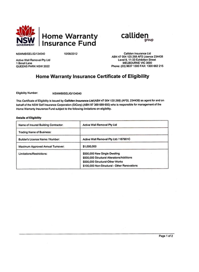 New Construction Home Warranty Template
